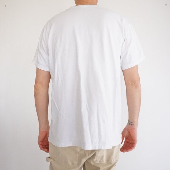 David X Bunny + Clyde Front Hit Streetwear White Cotton Short Sleeve T-Shirt L - Picture 2 of 9